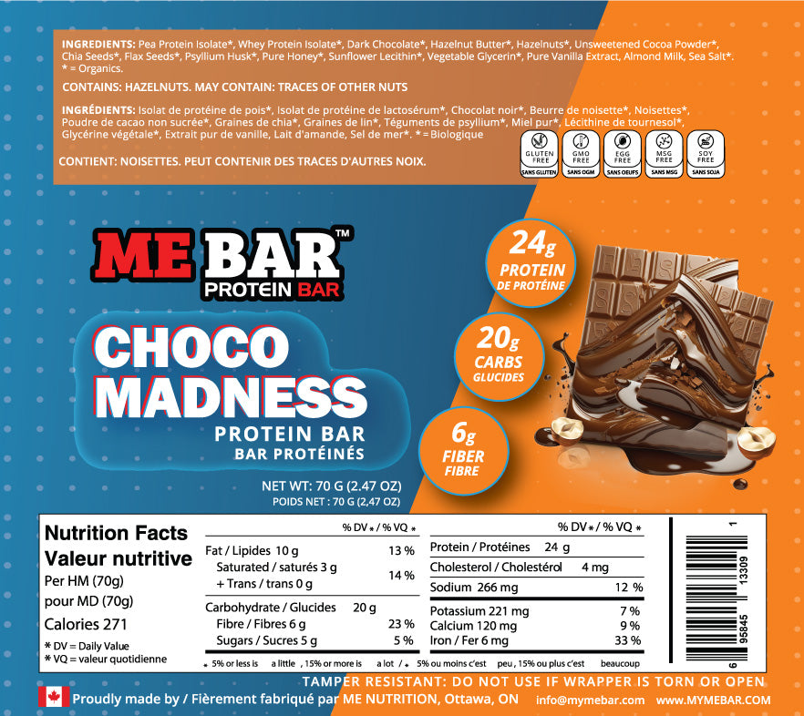Protein Bars Nutrition Facts